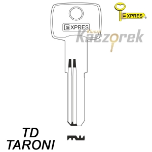 Expres 108 - klucz surowy mosiężny - TD Taroni